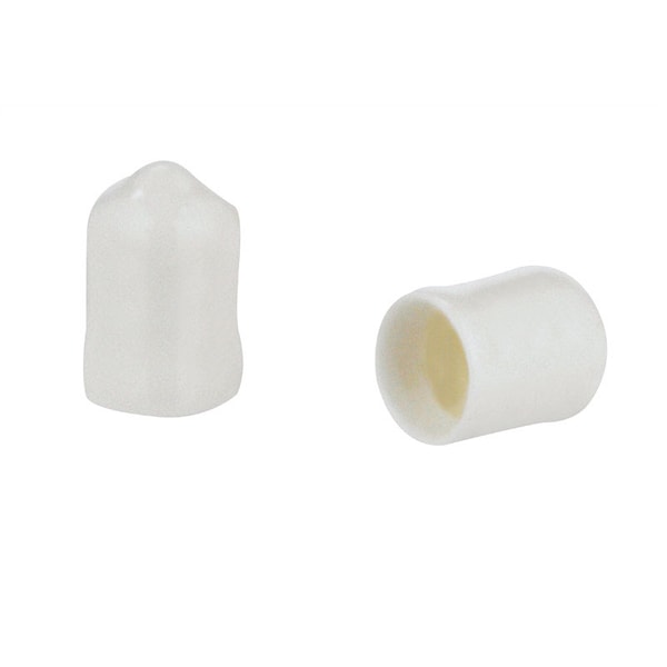 Rubbermaid Rubbermaid 6.8 in. H X 4.5 in. W X .4 in. L Plastic End Caps, PK14 3D60-LW-WHT - main